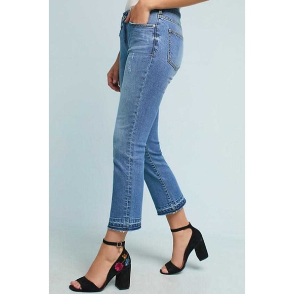 Anthropologie Pilcro High-Rise Flare with Raw Hem - Picture 5 of 5